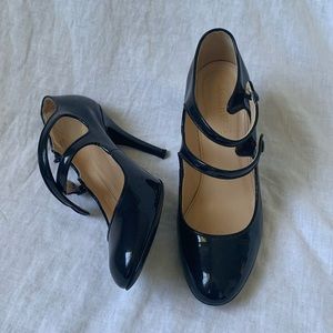 J.Crew Patent Leather Mary Jane Heels